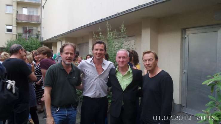Von links nach rechts: Christoph Stabe (VAfK), Felix Klare (Hauptdarsteller) und Franz Kohl (VAfK)